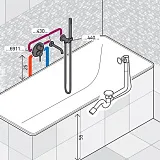 Душевой комплект PAINI Cox 78PZSET26911BATH фото 3