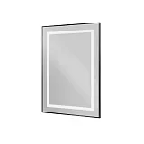Зеркало BelBagno Kraft 60x80 SPC-KRAFT-600-800-SENS-NERO с подсветкой фото 1