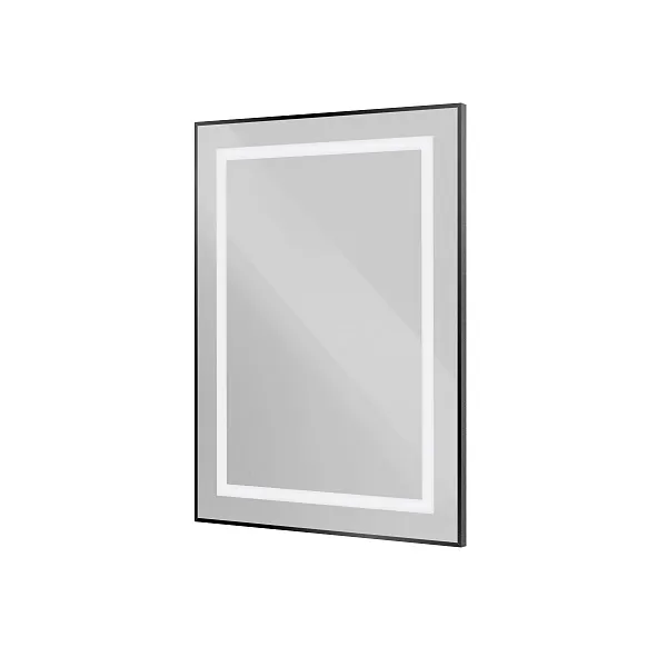 Зеркало BelBagno Kraft 60x80 SPC-KRAFT-600-800-SENS-NERO с подсветкой фото 1