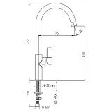 Смеситель для кухонной мойки PAINI Sky 78CR5722LSLMKM фото 4