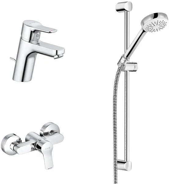 Комплект смесителей Kludi Pure&Easy 378450565 3 в 1 фото 1
