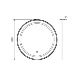 Зеркало Comforty Ереван 80x80 00-00014146CF с подсветкой фото 2
