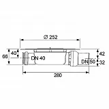 Сифон TECE Drainpoint S 3601400 для душевого трапа фото 2