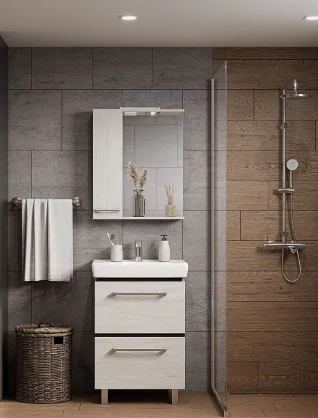 Зеркало Акватон Ронда PRO 60x72 см 1A205102RSC2L левое с подсветкой фото 3