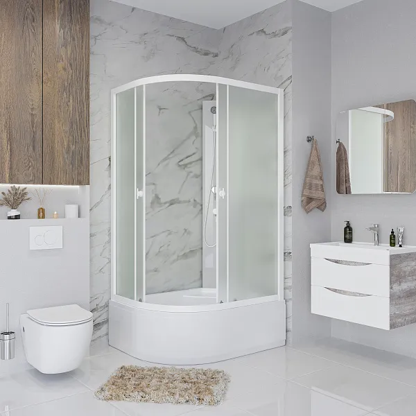 Душевая кабина Niagara Promo P90/70/40R/MT/BK фото 3