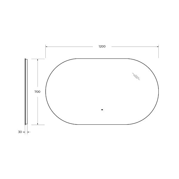 Зеркало Cezares Vague 120x70 CZR-SPC-VAGUE-1200-700-MOV с подсветкой фото 7