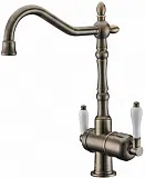 Смеситель ZorG Sanitary ZR 326 YF ANTIQUE для кухонной мойки фото 1