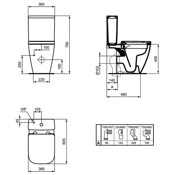 Бачок Ideal Standard I.Life S T473501 фото 3