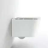 Унитаз подвесной Iberica Blanca Toledo IB.TLM.234.1B1 безоободковый с микролифтом фото 1