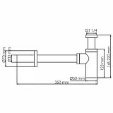 Сифон WasserKRAFT A173 для раковины фото 3
