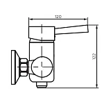 Смеситель Dorff Logic D3020000SS для душа фото 4