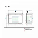 Тумба под раковину Alavann Eva 100 см ALV0166001 фото 4