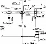 Смеситель Grohe Eurosmart Cosmopolitan 20187000 для раковины с донным клапаном фото 3