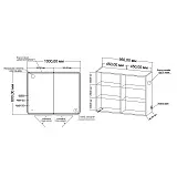 Зеркало-шкаф Grossman Адель 100x80 с подсветкой фото 3