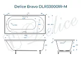Ванна из искусственного камня Delice Bravo DLR330001R-M фото 1