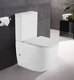Унитаз-компакт Azario Mitta AZ-2128 напольный безободковый с сиденьем микролифт фото 4