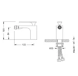 Смеситель для биде TIMO Torne 4362/03F фото 2