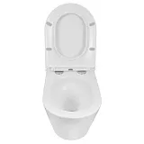 Унитаз Azario Teramo AZ-0053-UQ3 подвесной безободковый с сиденьем микролифт фото 4