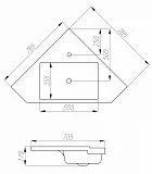 Раковина Акватон Кантара 79 см 1A715331AN010 фото 3