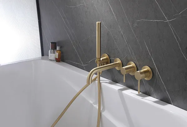 Смеситель для ванны с душем ABBER Wasser Kreis AF8130G фото 3