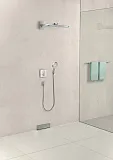 Термостат Hansgrohe ShowerSelect Glass 15738400 для душа с внутренней частью фото 2