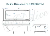 Ванна из искусственного камня Delice Diapason DLR330005R-M фото 1