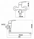 Смеситель Timo Standard 1935Y универсальный фото 2