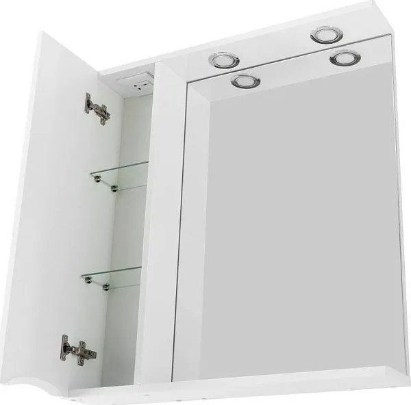 Зеркало-шкаф BelBagno Marino 70x75 MARINO-SPC-700/750-1A-BL-P-L левое с подсветкой фото 8