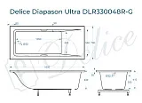 Ванна из искусственного камня Delice Diapason Ultra DLR330048R-G фото 1