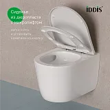 Унитаз Iddis Slide SLIRDSEi25 подвесной безободковый с сиденьем микролифт фото 9