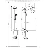 Душевая стойка Hansgrohe Croma 220 Showerpipe 27222000 фото 4