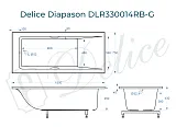 Ванна из искусственного камня Delice Diapason DLR330014RB-G фото 1