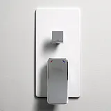 Смеситель WasserKRAFT Aller WHITE 10641W для ванны с душем с внутренней частью фото 3