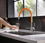 Смеситель Lemark Comfort LM3075C-Orange для кухонной мойки фото 3