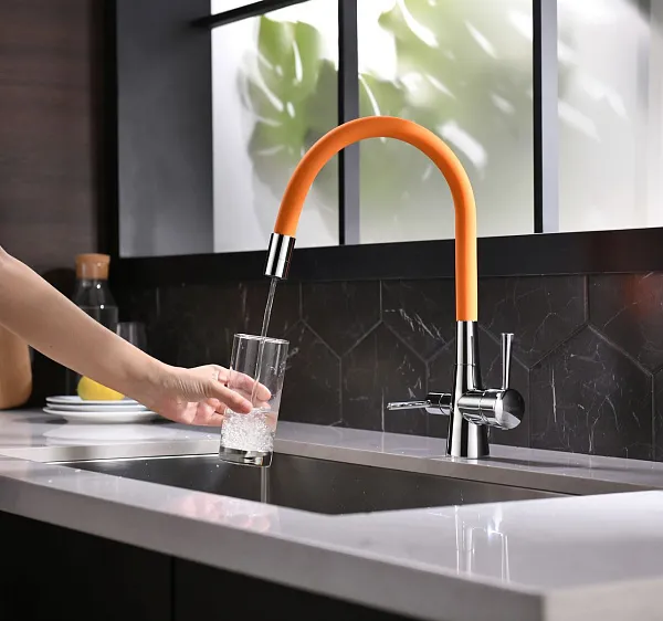 Смеситель Lemark Comfort LM3075C-Orange для кухонной мойки фото 3
