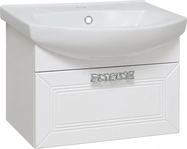 Тумба с раковиной Runo Монро 55 подвесная фото 1