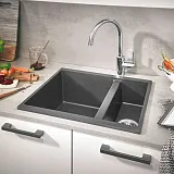 Кухонная мойка Grohe K500 56 Cерый гранит 31648AT0 фото 3