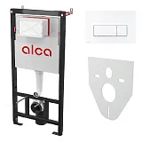 Система инсталляции Alcadrain AM101/1120-4:1 RU M571-0001 с кнопкой хром глянцевый фото 1