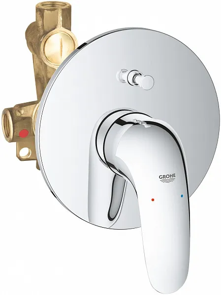 Смеситель Grohe Eurostyle 23730003 для ванны с душем с внутренней частью фото 1
