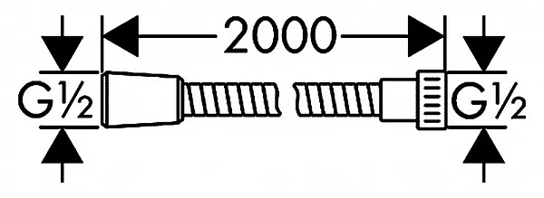 Душевой шланг Hansgrohe Metaflex 28264000 фото 4