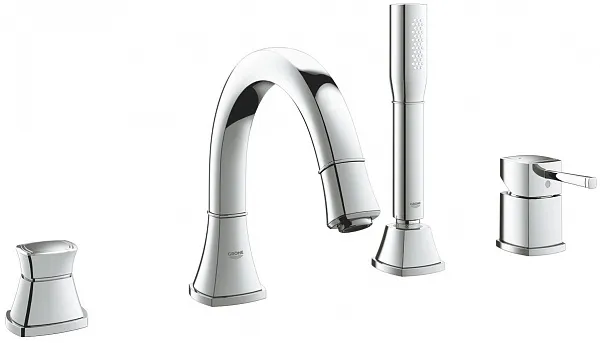 Смеситель Grohe Grandera 19936000 на борт ванны фото 1