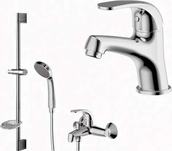 Комплект смесителей Bravat Fit F00315C 3 в 1 фото 1