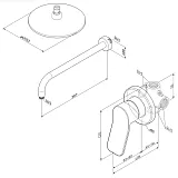 Душевой комплект Am.Pm X-Joy FB85A2R010 со встраиваемым смесителем фото 2