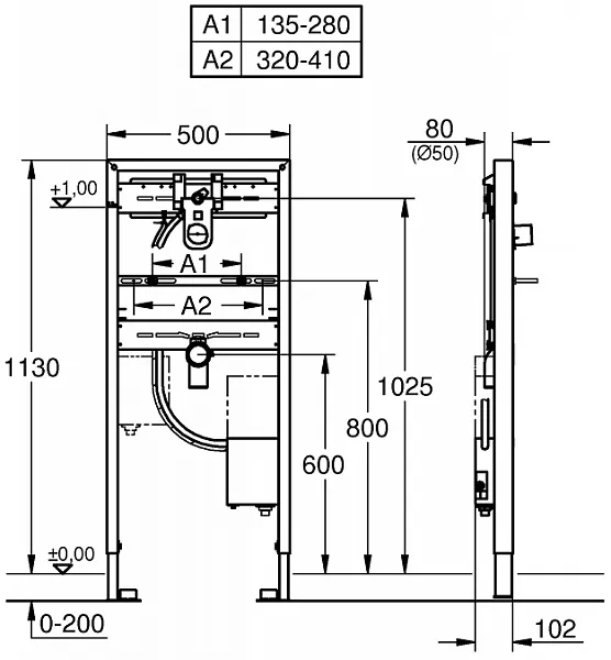 Инсталляция для раковины Grohe Rapid SL 38748002 фото 2