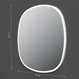 Зеркало AM.PM Func 80x80 M8FMOX0801WGS с подсветкой фото 9