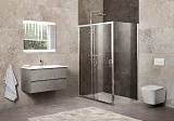 Душевой уголок BelBagno UNIQUE UNIQUE-AH-1-120/135-90-C-Cr фото 1
