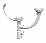 Сифон GranFest СНР391-11-01 для раковины фото 1