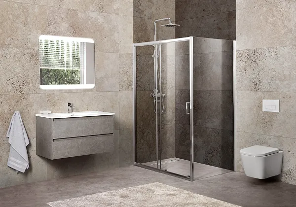Душевой уголок BelBagno UNIQUE UNIQUE-AH-1-120/135-90-C-Cr фото 1