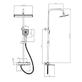 Душевая стойка ESKO SAMARA STT3054SMR фото 3