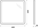 Зеркало BelBagno 60x60 SPC-MAR-600-600-LED-BTN с подсветкой фото 10